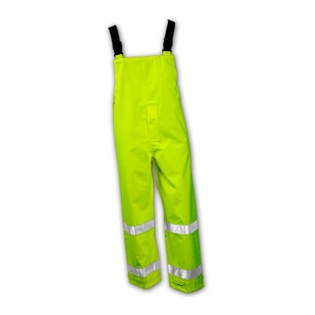 Tingley Tingley O24122 Icon Snap Fly Front Overall, Fluorescent Lime, Large O24122.LG